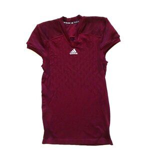 Adidas Primeknit Football Jersey Men's Size 2XL Red Burgundy Base Layer